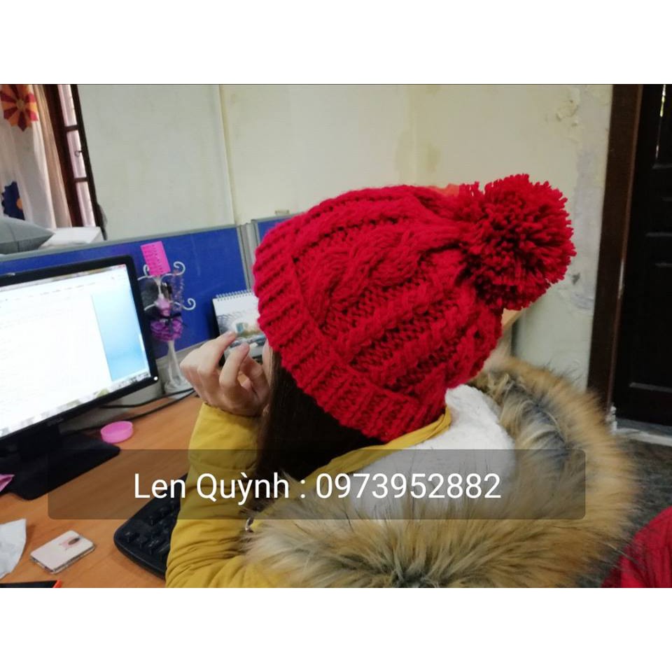 Mũ len đan tay