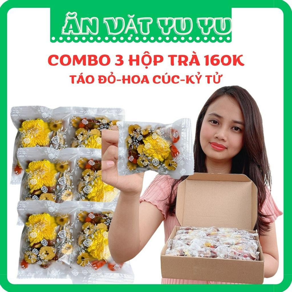 Hộp trà Táo đỏ -Hoa Cúc-Kỷ tử