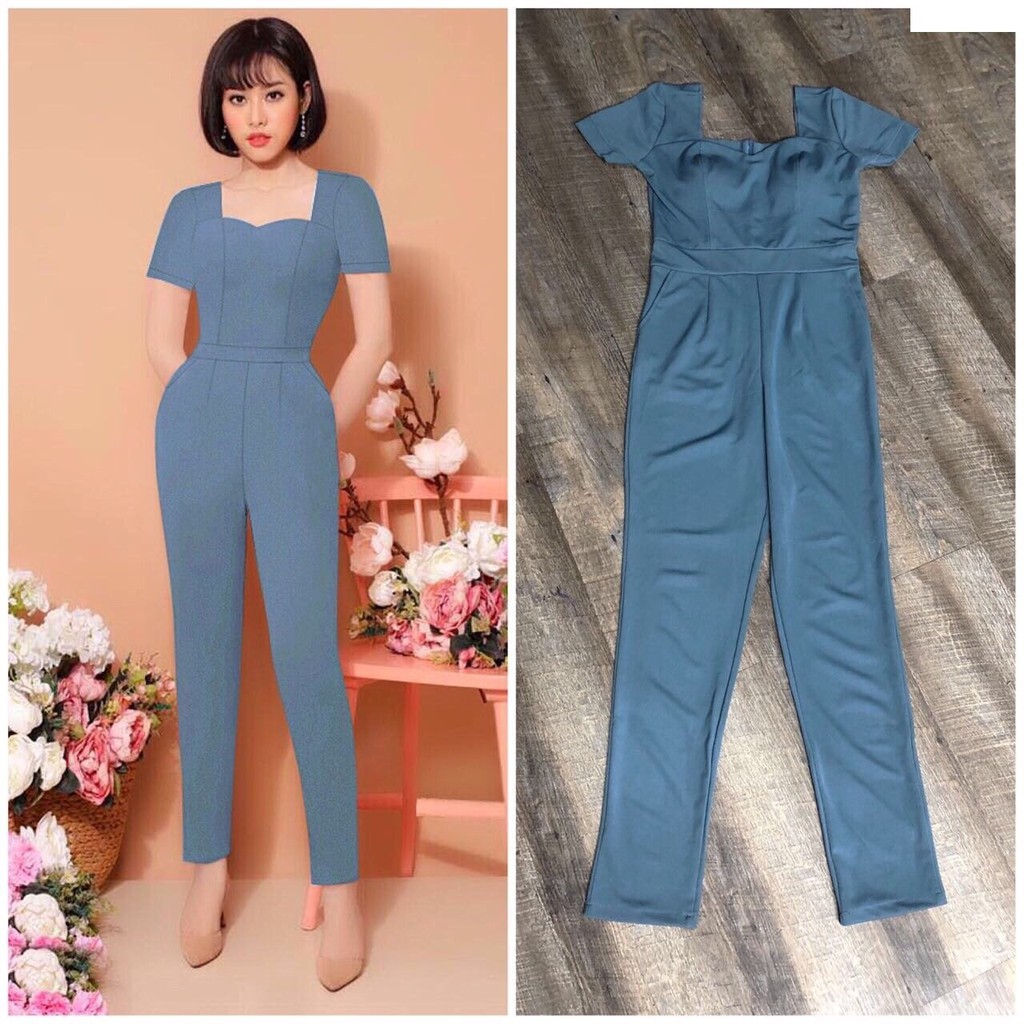 Đồ Bay Dễ Thương 🎁FREESHIP🎁Giảm 45k Khi Mua Đơn Từ 500k -  Jumpsuit dài cúp ngực tay con xinh xắn TJ965