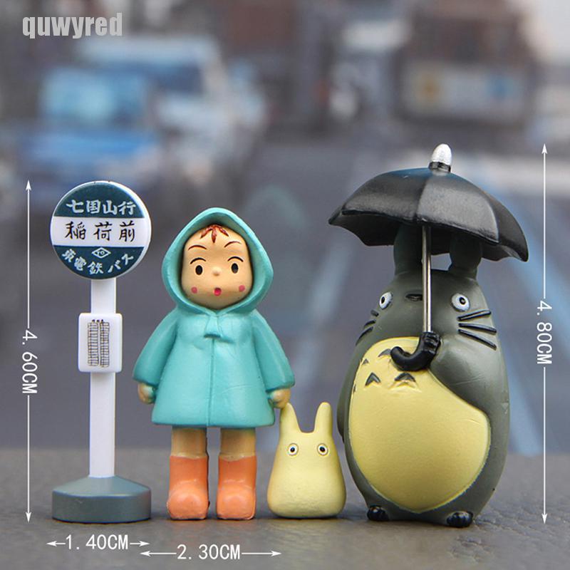 Set 4 Mô Hình Nhân Vật Phim Hoạt Hình My Neighbor Totoro 3-5cm