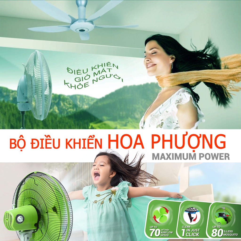 Điều khiển quạt Đa Năng HOA PHƯỢNG &quot;HÀNG ĐẸP&quot; cho nhiều Quạt Mát