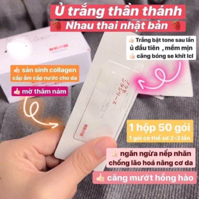 (Lẻ 1 gói) Ủ trắng nhau thai cừu Nhật | WebRaoVat - webraovat.net.vn