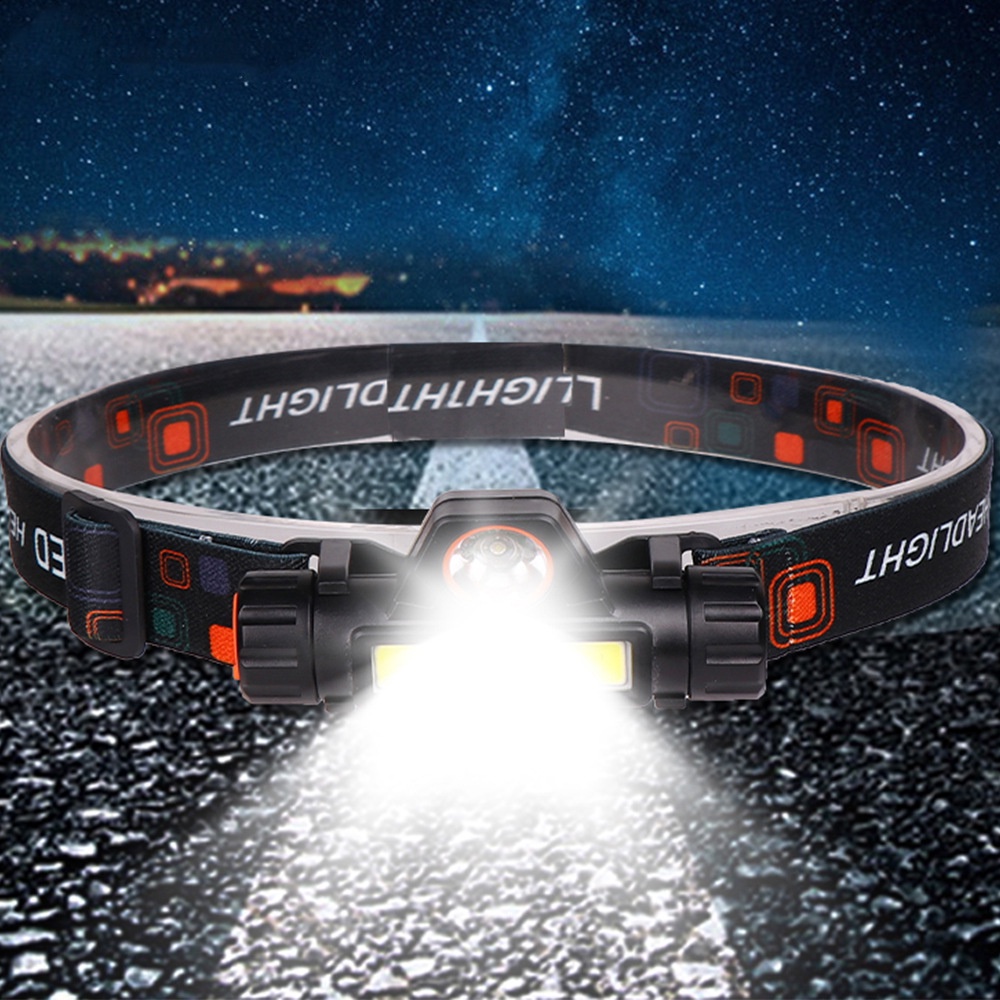 Đèn pin LED Fonken đeo đầu sạc USB không thấm nước