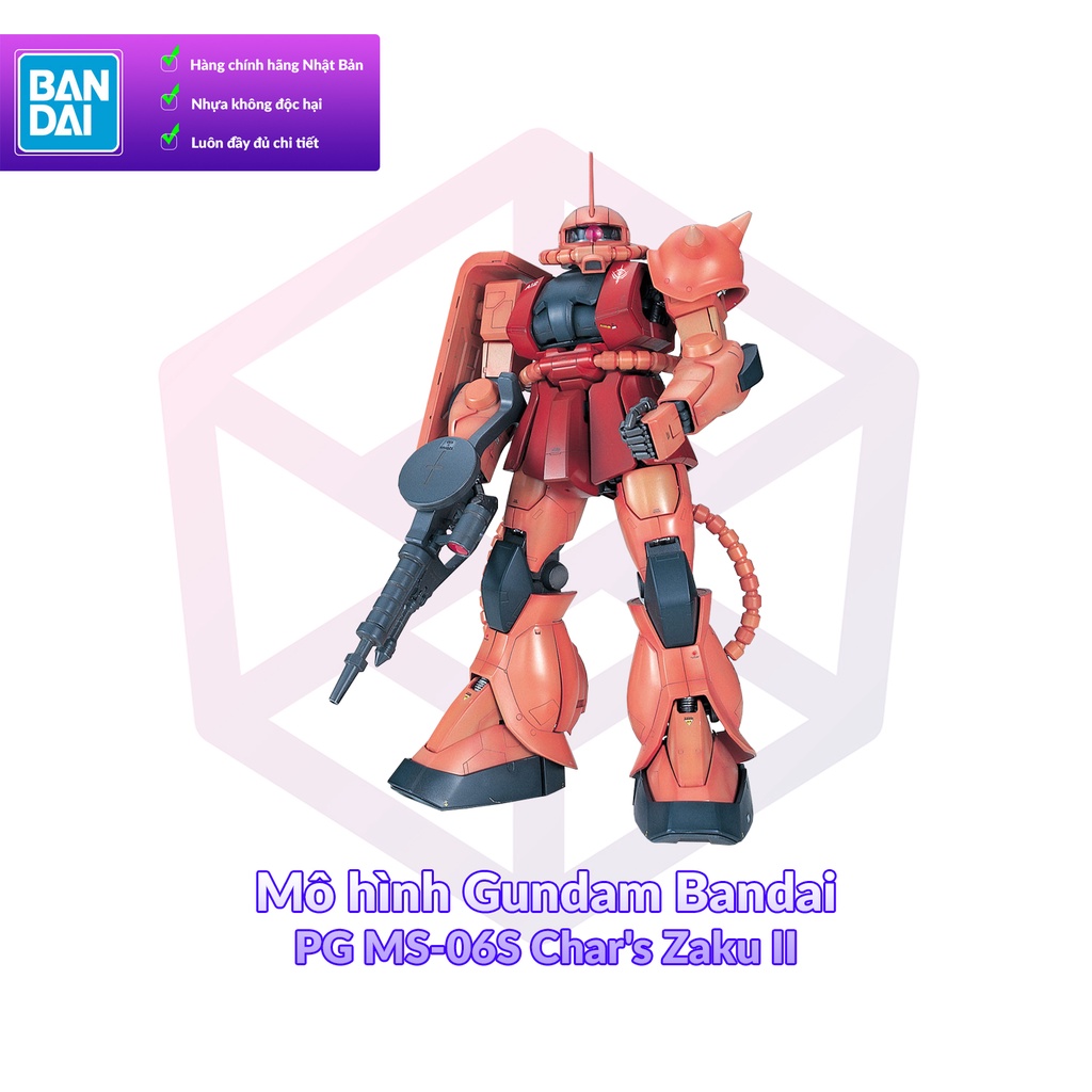 [Pre-Order] Mô hình Gundam Bandai PG MS-06S Char's Zaku II 1/60 MS Gundam [GDB] [BPG]