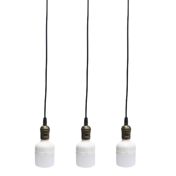 Bộ 3 dây đèn thả cổ điển Vintage bóng đèn led búp trụ 25w