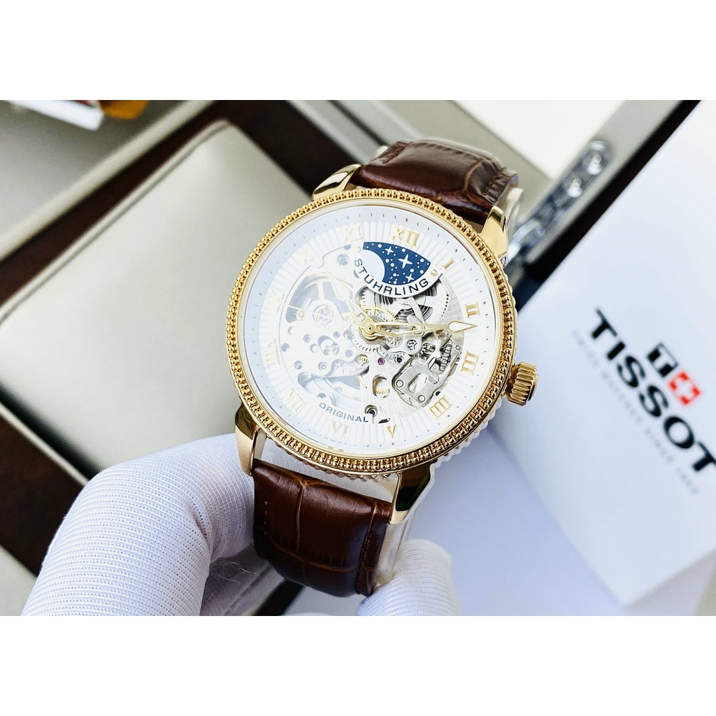 Đồng hồ nam dây da STUHRLING MEN WATCH M13838 AUTOAMTIC