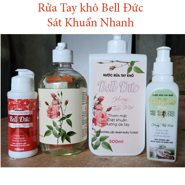 Nước Rửa Tay Khô Diệt Khuẩn Bell Đức Hương Nước Hoa Pháp (500ml)