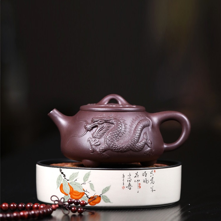 Ấm Tử Sa Nghi Hưng Thạch Biều Long 280 ml (Lão Tử Nê)
