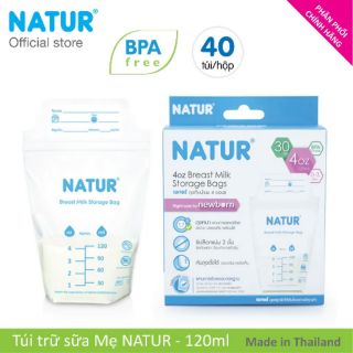 Túi trữ sữa Natur 120ml (hộp 30 túi)
