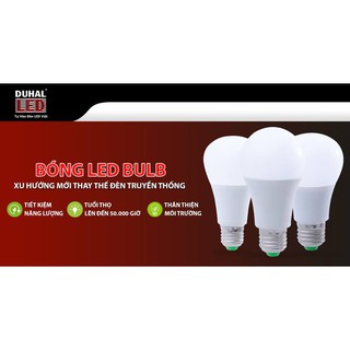 Combo 50 bộ bóng led bulb Duhal 5w + chuôi đèn chống nước