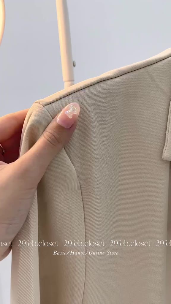 Áo blazer cộc tay dáng lửng kèm độn vai - 29feb.closet - A234 | BigBuy360 - bigbuy360.vn