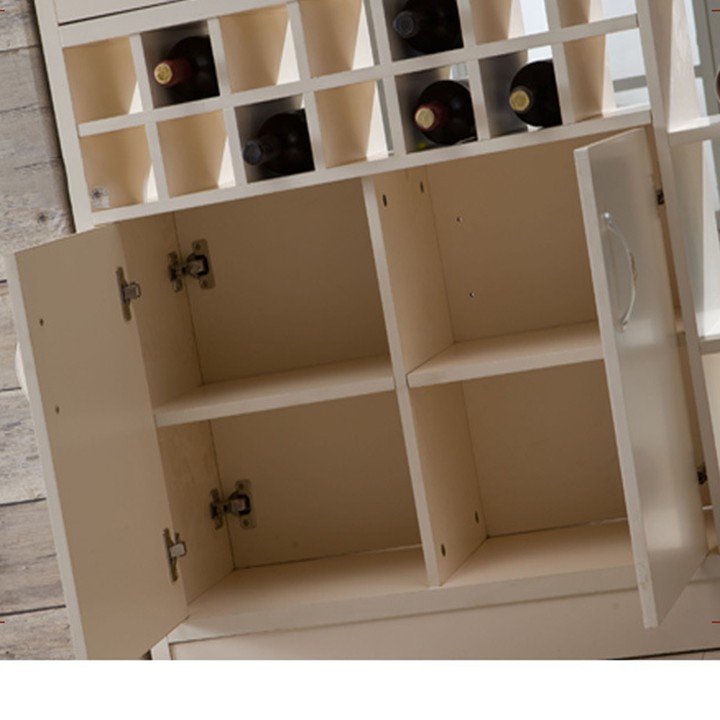 Tủ kệ rượu kiêm vách ngăn phòng khách, Kệ để đồ gỗ sang trọng decor nhà TUR037_1