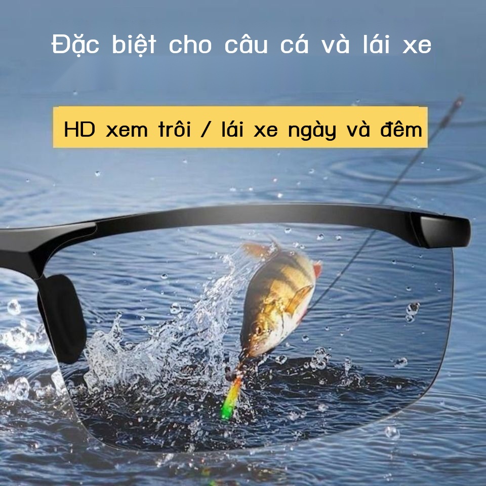 Kính Mát Phân Cực Thay Đổi Màu Sắc Dành Cho Nam Đi Câu Cá Ngày Và Đêm27%