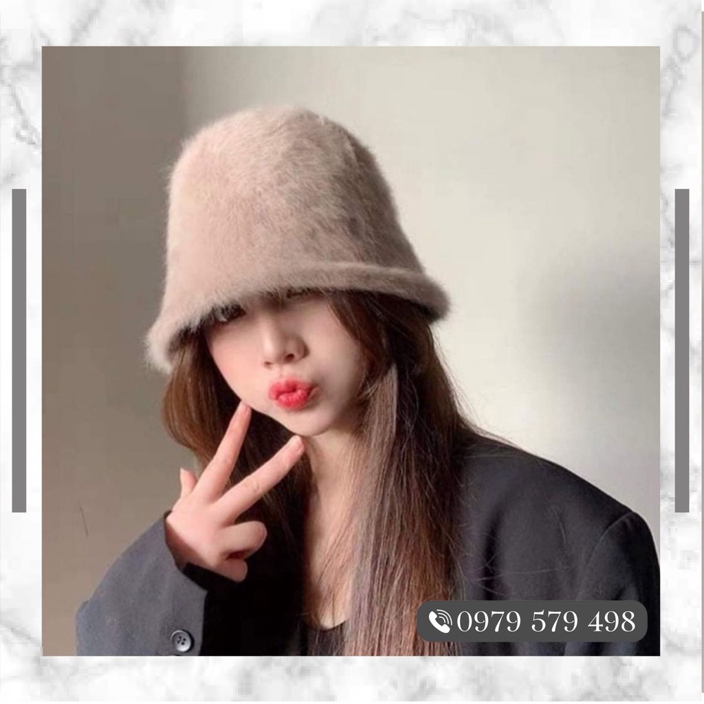 Mũ lông cụp mịn (Ảnh thật )