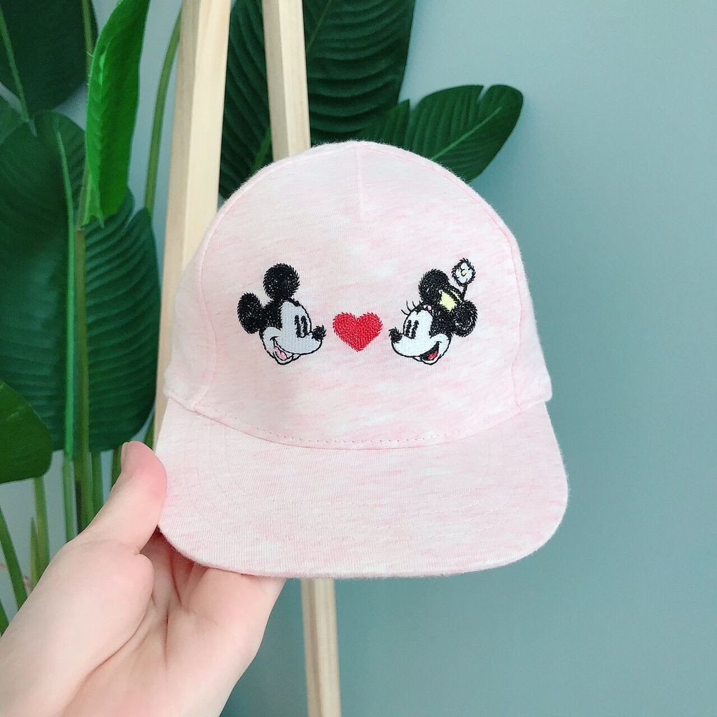 NÓN TRẺ EM CAYABE CHUỘT MICKEY VÀ MINNIE HỒNG NHẠT S0013
