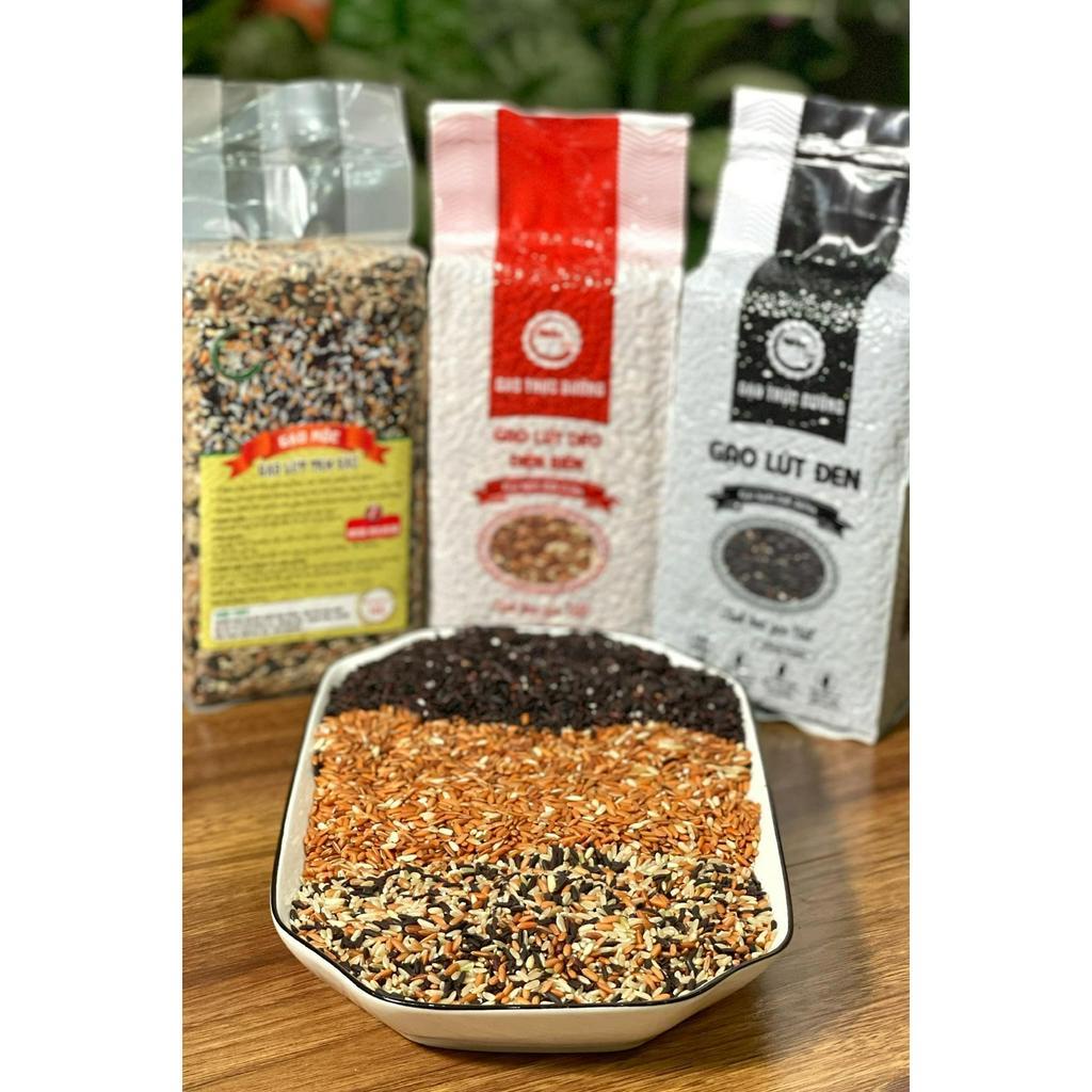 Gạo Lứt Hữu Cơ Ăn Kiêng Giảm Cân cho người tiểu đường, gym, yoga, thực dưỡng Healthy Eatclean Thực Dưỡng 1KG