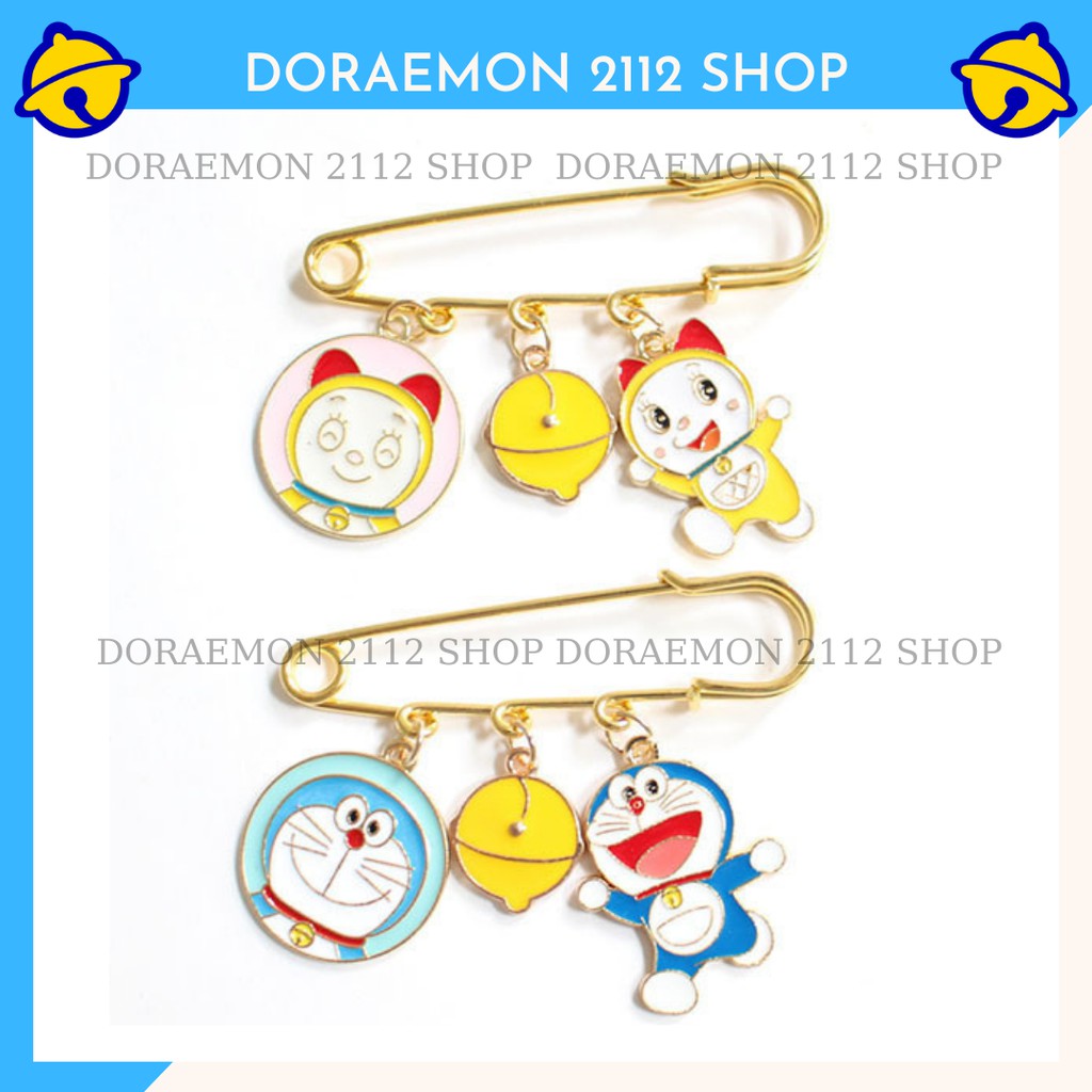 Kim tây cài áo trang trí Doraemon