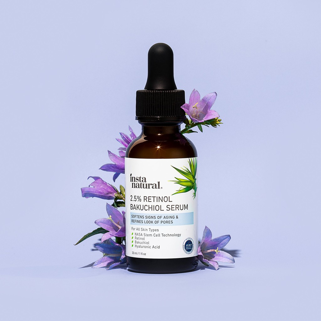 InstaNatural Serum Chống Lão Hóa 2.5% Retinol Bakuchiol 30ml/5ml