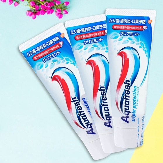 Kem đánh răng Aquafresh Nhật Bản bảo vệ răng gấp 3 lần +20g