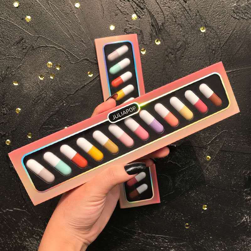 (hàng Mới Về) Set 12 Son Môi Mini Hình Viên Thuốc Chống Thấm Nước Và Lâu Trôi Cao Cấp | BigBuy360 - bigbuy360.vn