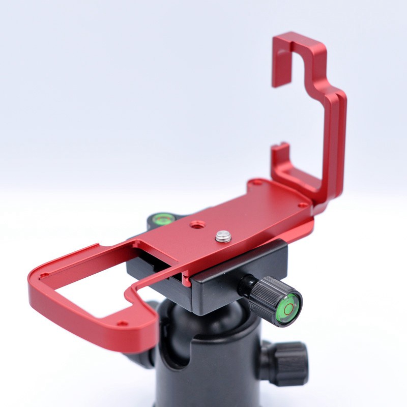 Camera Quick Release L Plate Bracket Holder Hand Grip for Olympus OM-D EM1II E-M1II Camera(Red)