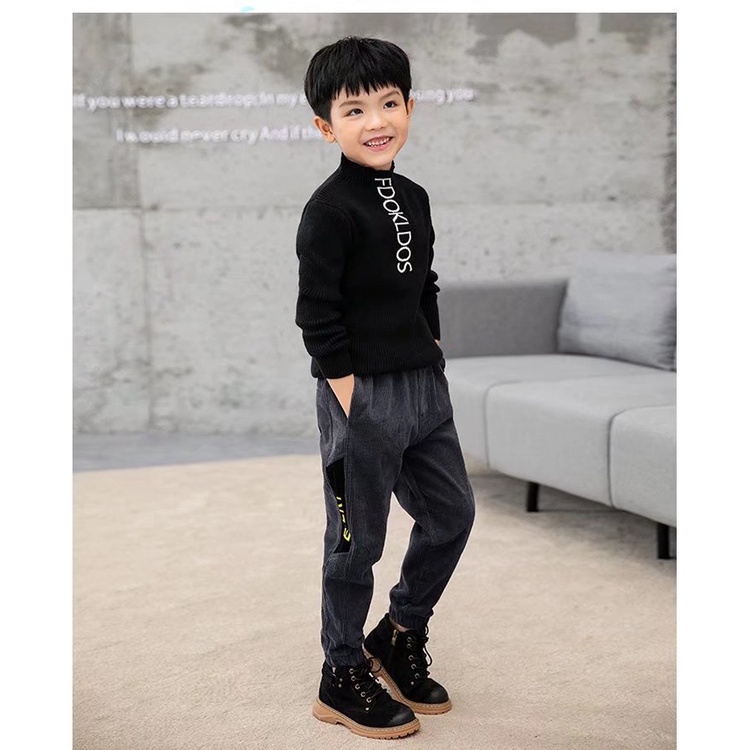 Quần Nhung Thiết Kế Mới Kiểu Dáng Đơn Giản Thời Trang Mùa Xuân Thu Dành Cho Bé Trai