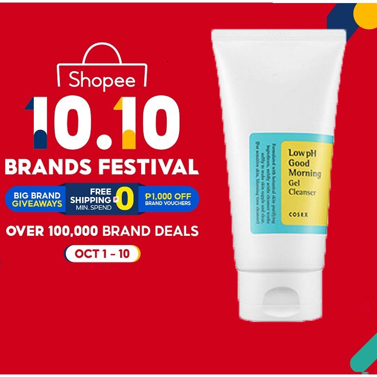 Sữa Rửa Mặt Cosrx Low , Sữa rửa mặt cosrx, Sữa Rửa Mặt Cosrx Low PH Good Morning Gel Cleanser Dạng Gel