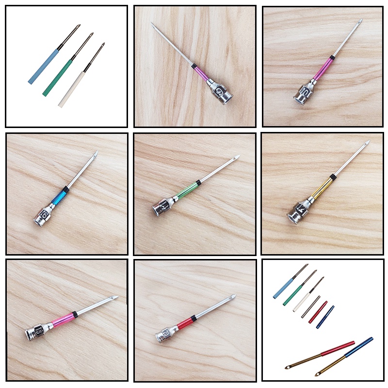 Bút gỗ thêu len xù có để điều chỉnh độ dài kim thêu - Punch Needle Tool