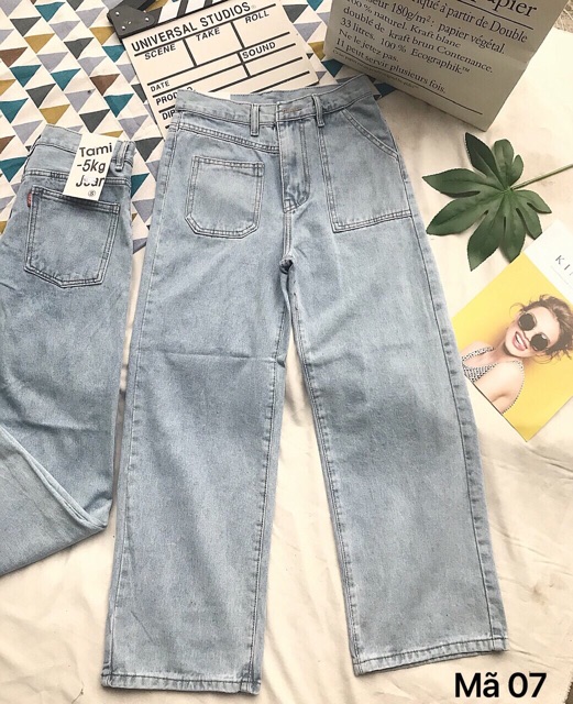 Quần Baggy JEANS ống suông loại 1 kiểu | BigBuy360 - bigbuy360.vn