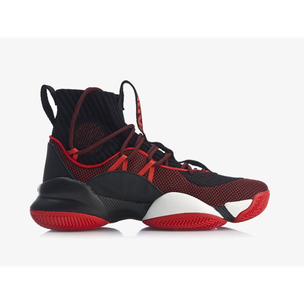 ĐẲ𝐍𝐆 𝐂Ấ𝐏 Giày bóng rổ Li-Ning Power V Playoff C.J. McCollum Black Red TỐT . . 🎁