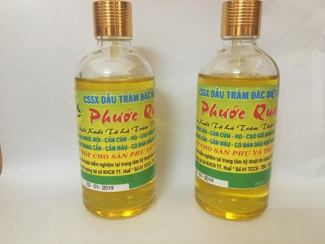 1 Lọ tinh dầu tràm Phước quảng loại 1 thơm nức lọ tròn 100ml