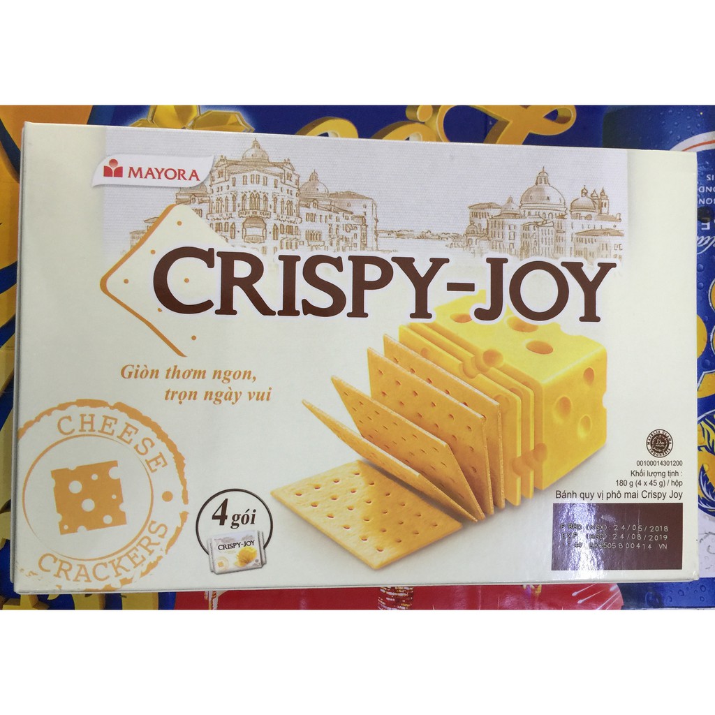 Bánh Quy Vị Phô Mai Crispy Joy 180g