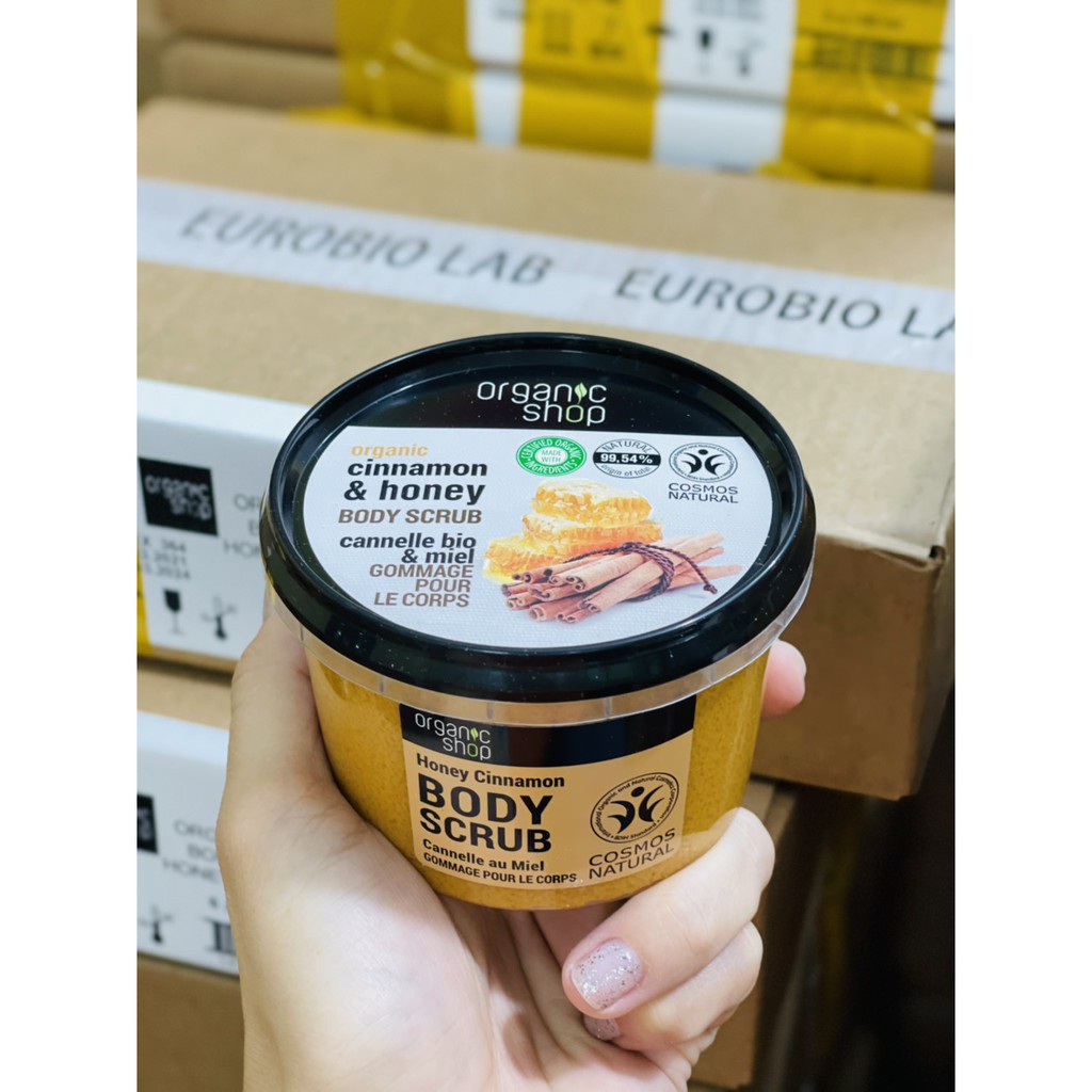 Tẩy Da Chết Toàn Thân Organic Shop Organic Body Scrub Đủ vị 250ml