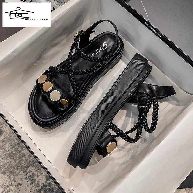 Giày Sandal Mùa Hè Đế Dày Phong Cách La Mã Thời Trang 2022 Cho Nữ