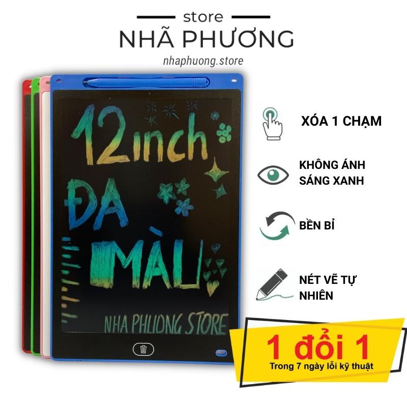 Bảng Tự Xóa Thông Minh Cho Bé Viết Vẽ Màn Hình LCD 8.5,10, 12 inch