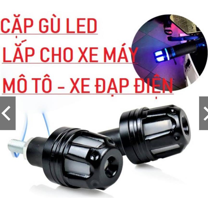 (giá 1 cái) Gù tay lái đèn Led 5 cạnh gắn các loại xe điện, xe máy,moto,pkl