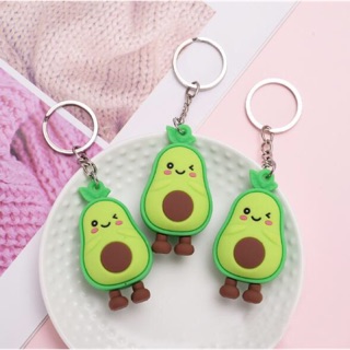 Móc khóa cao su Avocado Smile