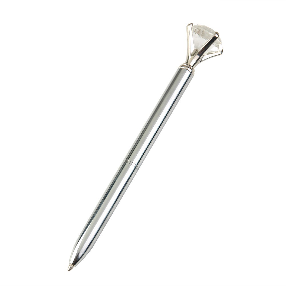 1 Bút Bi Kim Loại Đính Pha Lê Lấp Lánh