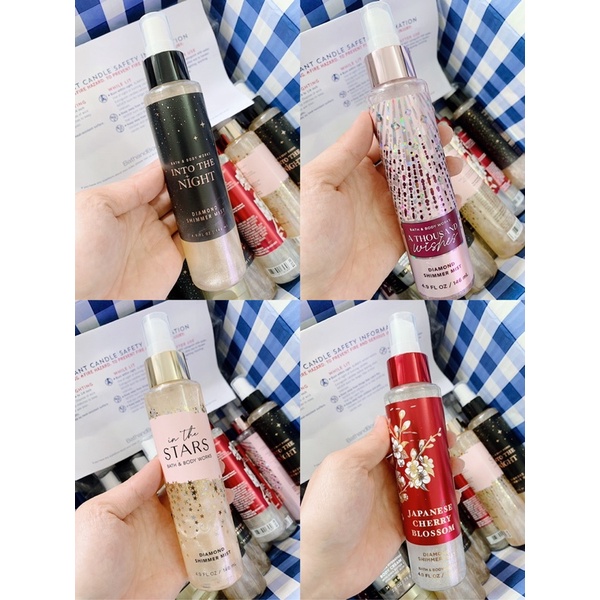 Bath Body Works Usa chính hãng xịt thơm có nhũ
