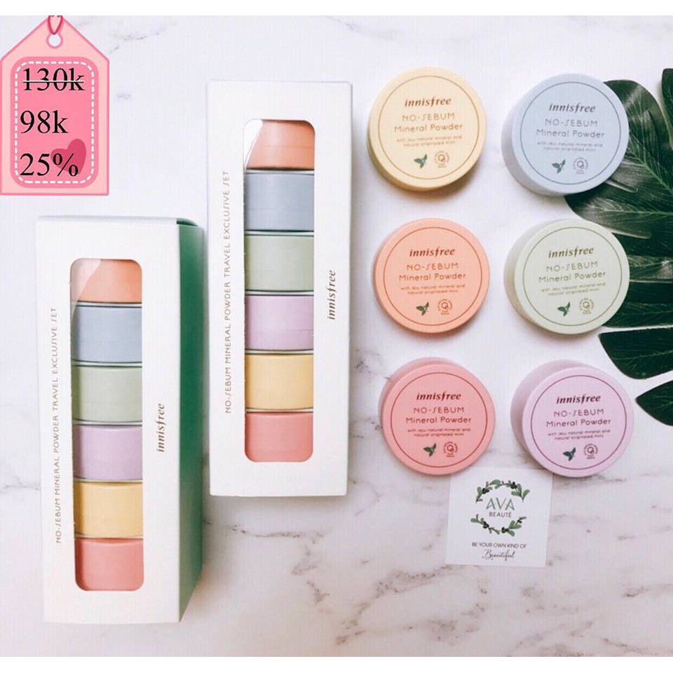 [Best Seller] Phấn Phủ Bột Kiềm Dầu Innisfree No Sebum Mineral Powder 5gr