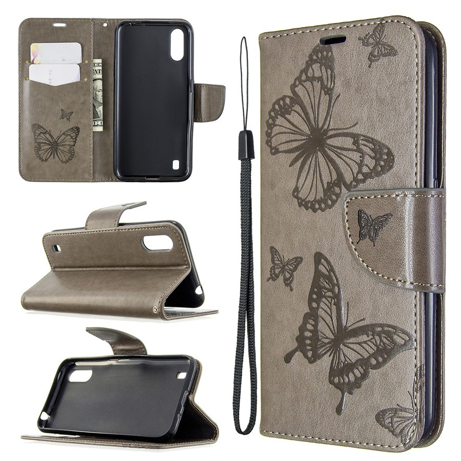 Case for Samsung A01 two butterfly leather phone shell | BigBuy360 - bigbuy360.vn