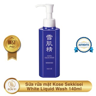 Sữa rửa mặt Kose Sekkisei White Liquid Wash 140ml