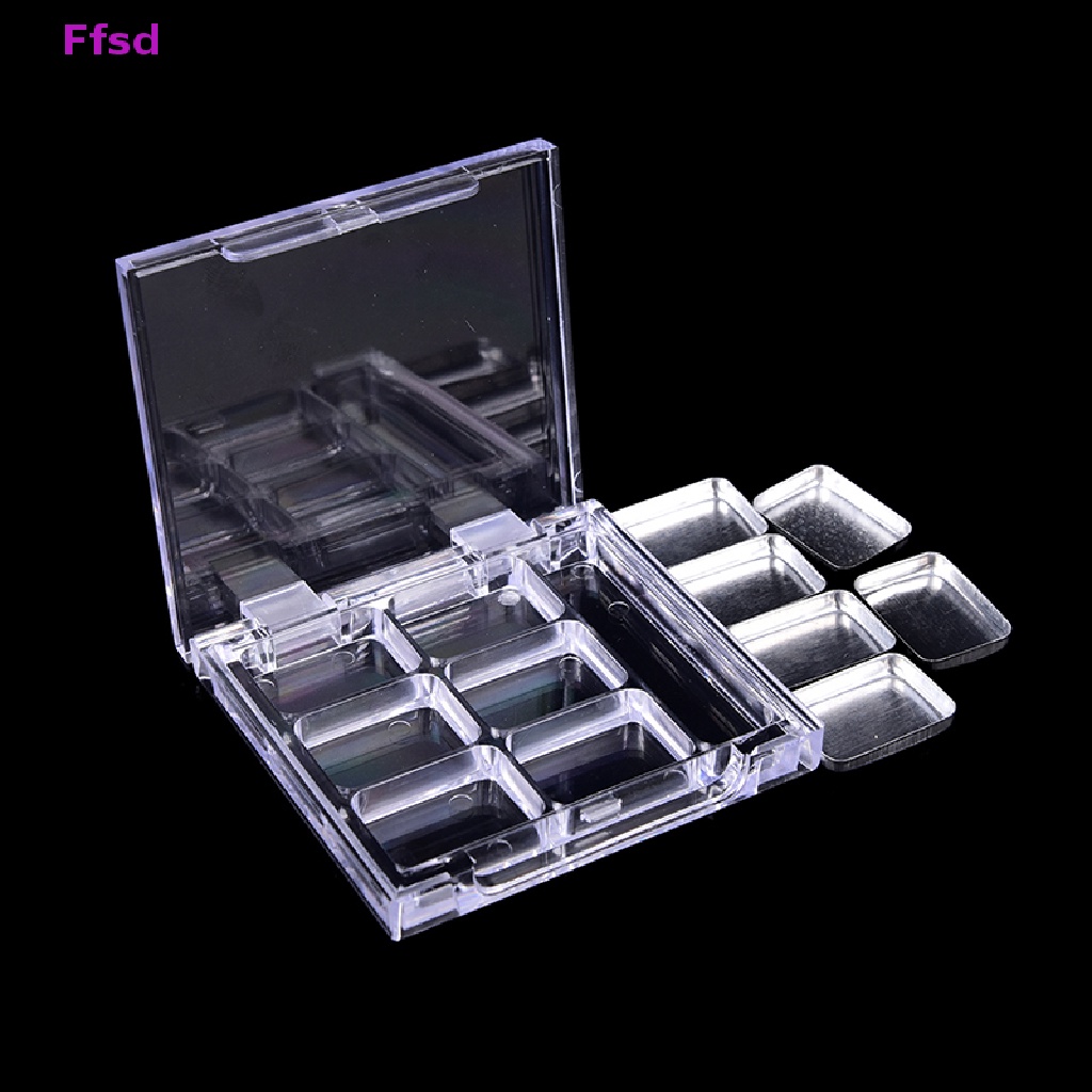 {Ffsd} Hộp Rỗng 6 Ô Vuông Đựng Phấn Mắt / Son Môi / Bảng Phấn Trang Điểm * Bán Chạy