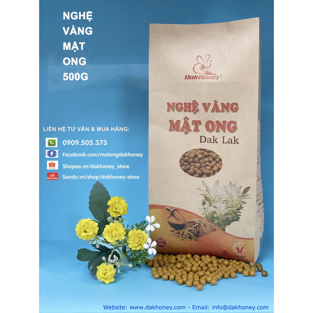 Nghệ vàng Mật ong Dakhoney 500 Gram