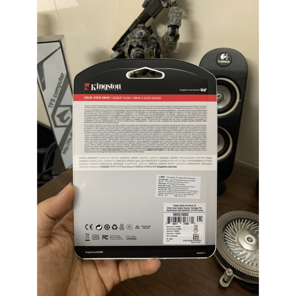 Ổ cứng SSD Kingston NVMe M2-2280 PCIe 1T Gen 3x4 | BigBuy360 - bigbuy360.vn