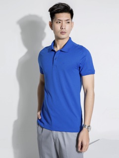 Áo polo kwin kps029s8 -slim màu xanh biển còn s-m-l