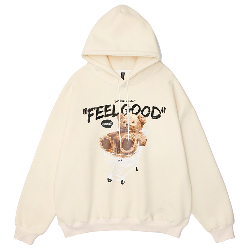 Áo Hoodie GYG Unisex Feel Good No Big Deal Form Rộng Oversize Phong Cách Hàn Quốc | BigBuy360 - bigbuy360.vn