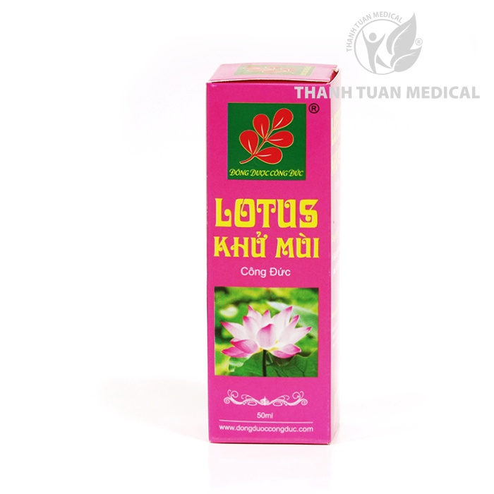 Xịt khử mùi LOTUS Công Đức – Giúp ngăn ngừa mùi hôi trên cơ thể: Hôi chân, hôi nách... thơm mát suốt 24h