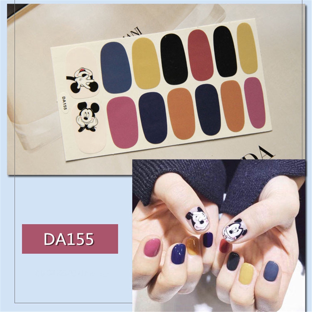 Bộ sticker dán móng tay thiết kế xinh xắn cho nữ