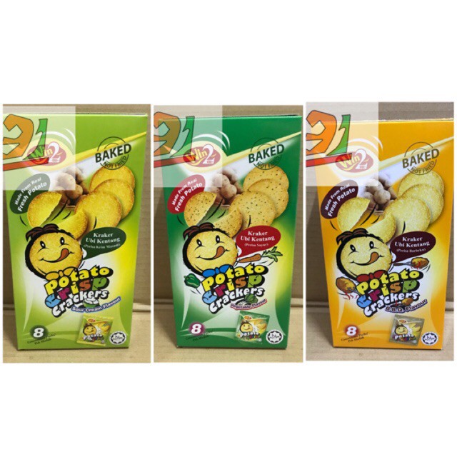 BÁNH KHOAI TÂY POTATO CRISP CRACKERS WIN2 160G
